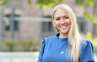 Bildet viser NSF-leder Lill Sverresdatter Larsen
