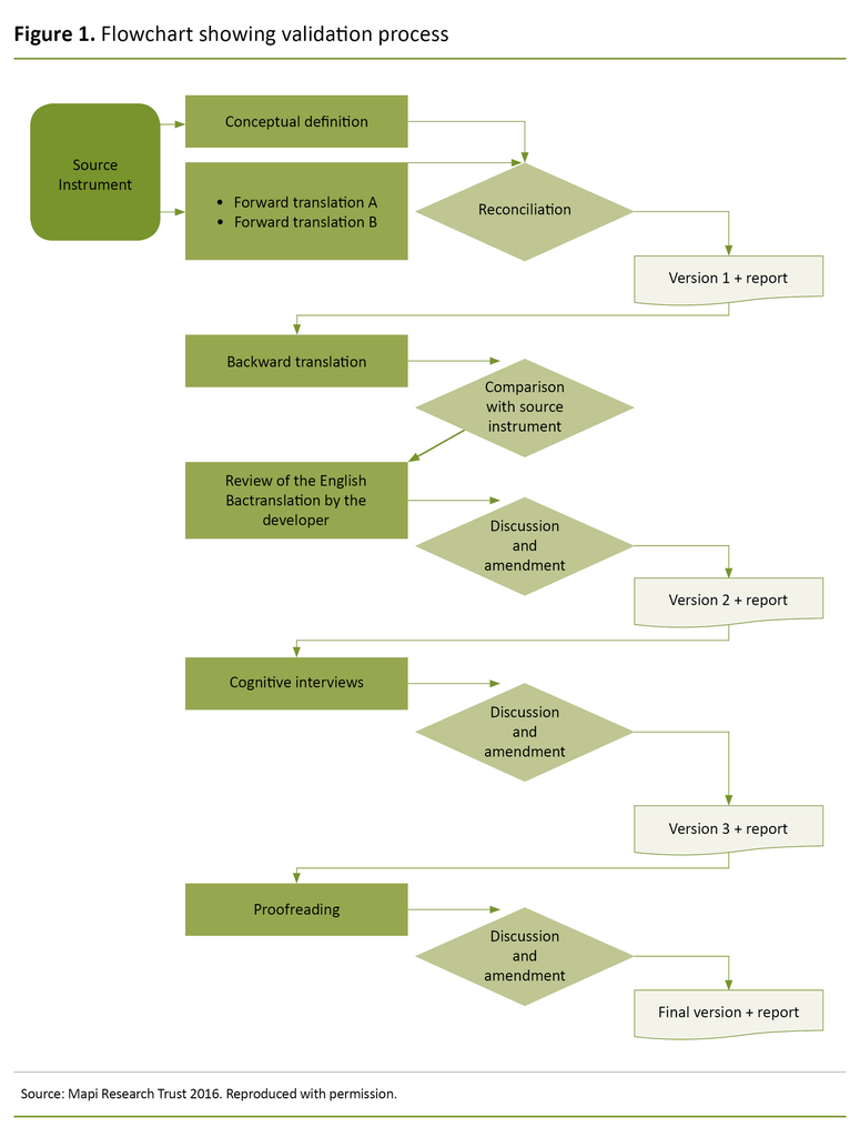 Figure 1. Flowchart showing validation process