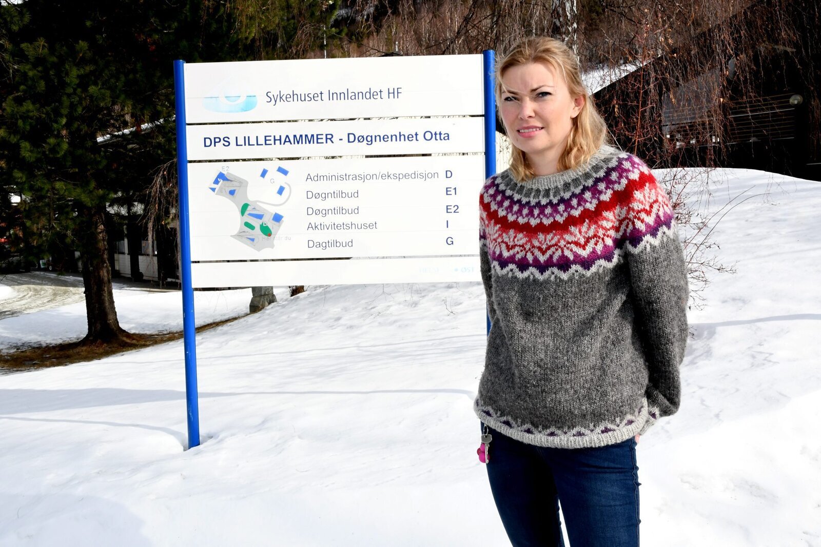 Bildet viser Lene Skaugen, psykiatrisk sykepleier i Sel kommune
