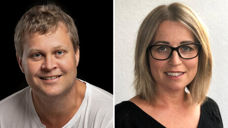Bildet viser portretter av Pål Andre Hegland og Benedicte Skjold-Ødegaard