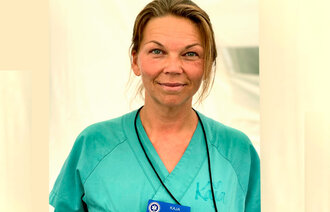Bildet viser sykepleier Kaja Flatøy