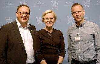 Bilde av Kai Øivind Brenden, Ingvild Kjerkol og Espen Gade Rolland