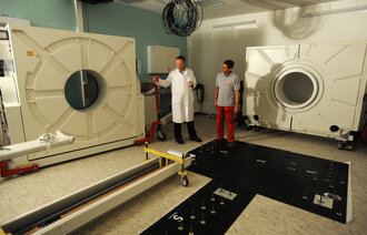Bildet viser PET-scanneren ved Haukeland sykehus