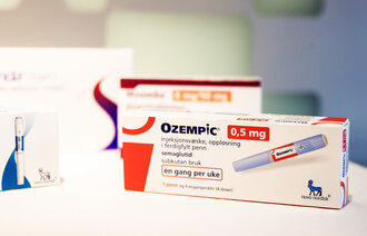 Bildet viser en pakke med slankemedisinen Ozempic.