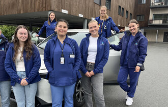 Bildet viser en gruppe sykepleiere i Møre og Romsdal