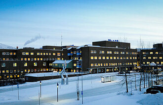 Panoramabilde av UNN i Tromsø