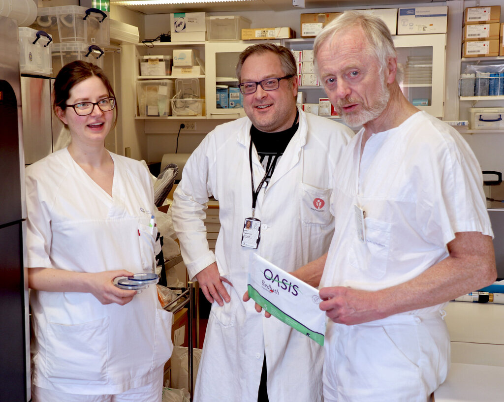 Bildet viser Line Nateland, André Ingebrigtsen og Egil Lingaas.
