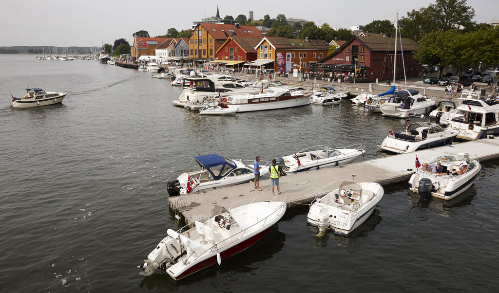 Marinaen i Tønsberg kommune. Sommerbilde