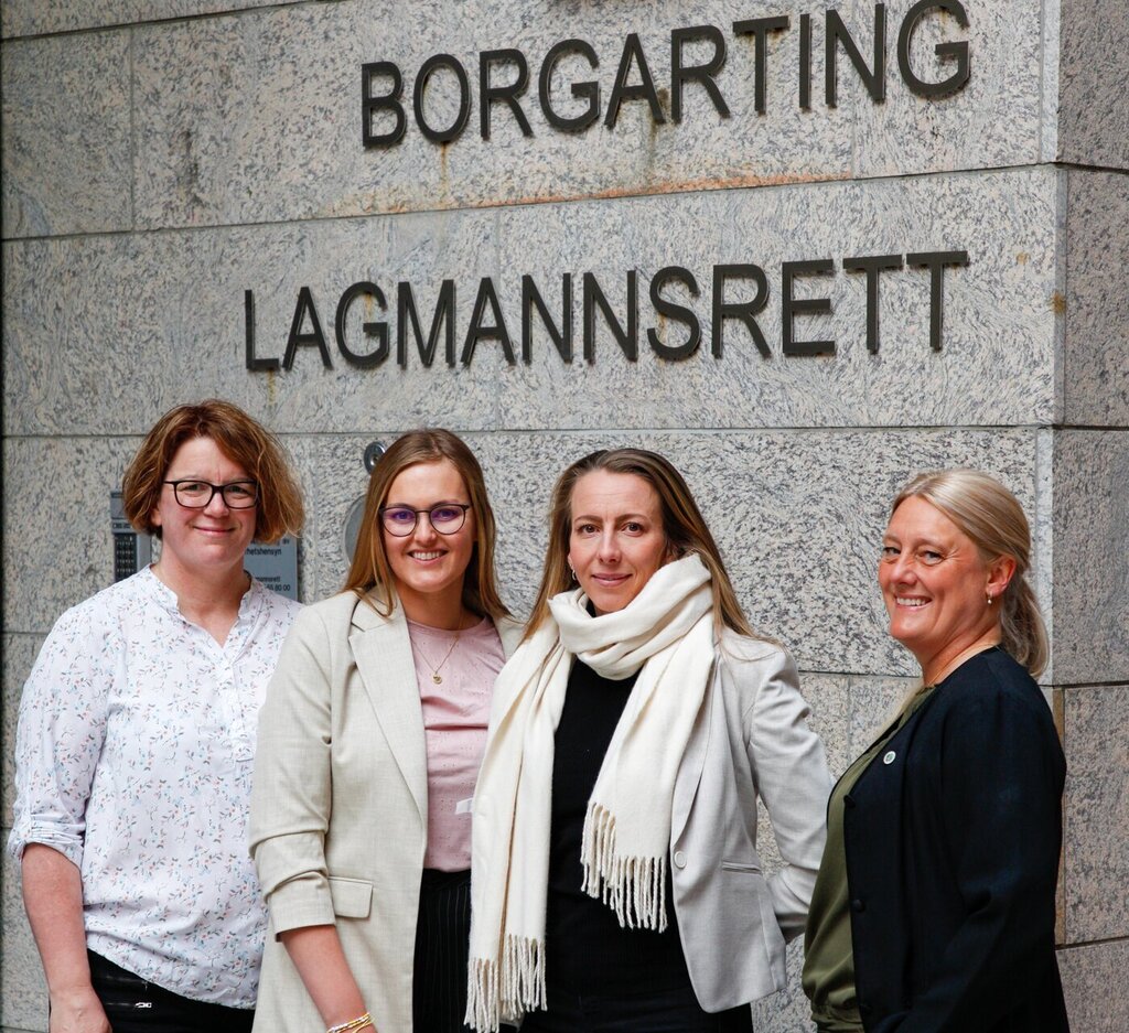 De fire sykepleierne Ann Christin Skrøder, Maria Worren Vågsholm, Elin Gunther Jensen og  Agnethe Karlsen 