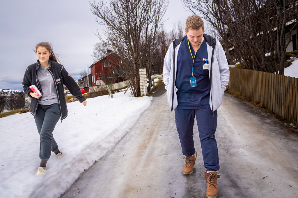 Bildet viser Fredric Treland og Camilla Løkke