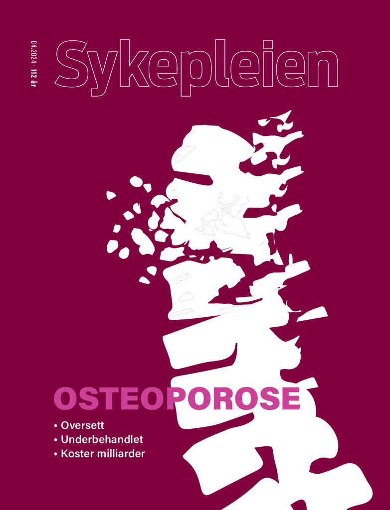 Bilde viser forsiden på temablad Osteoporose