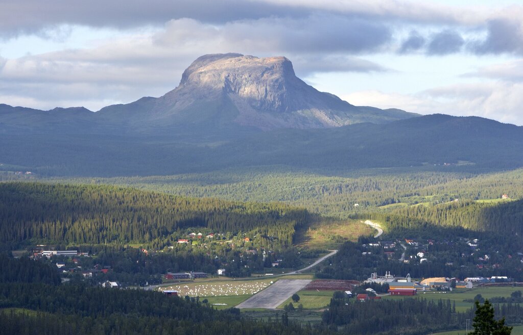 Oversiktsbilde av Hattfjelldal