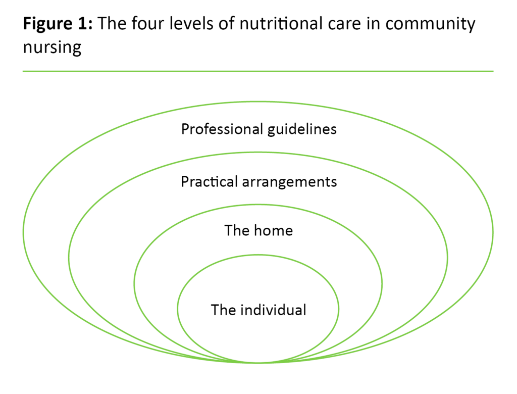 Figure 1. The four levels of nutritional care in community nursing