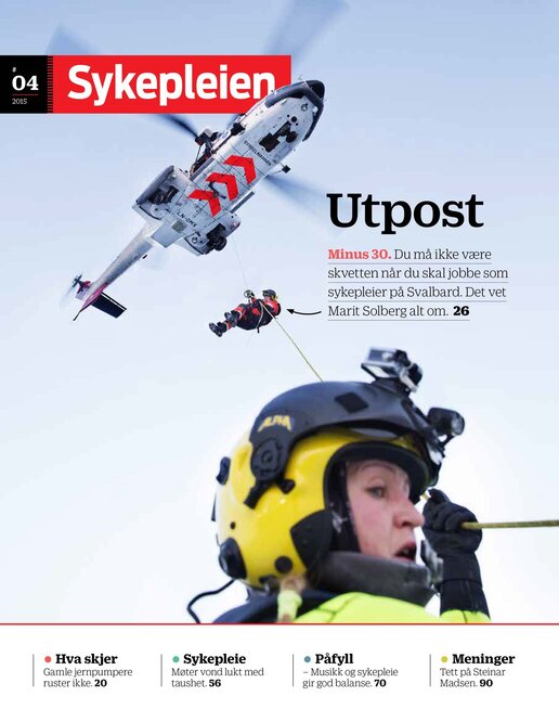Forsiden Sykepleien utgave 4/2015