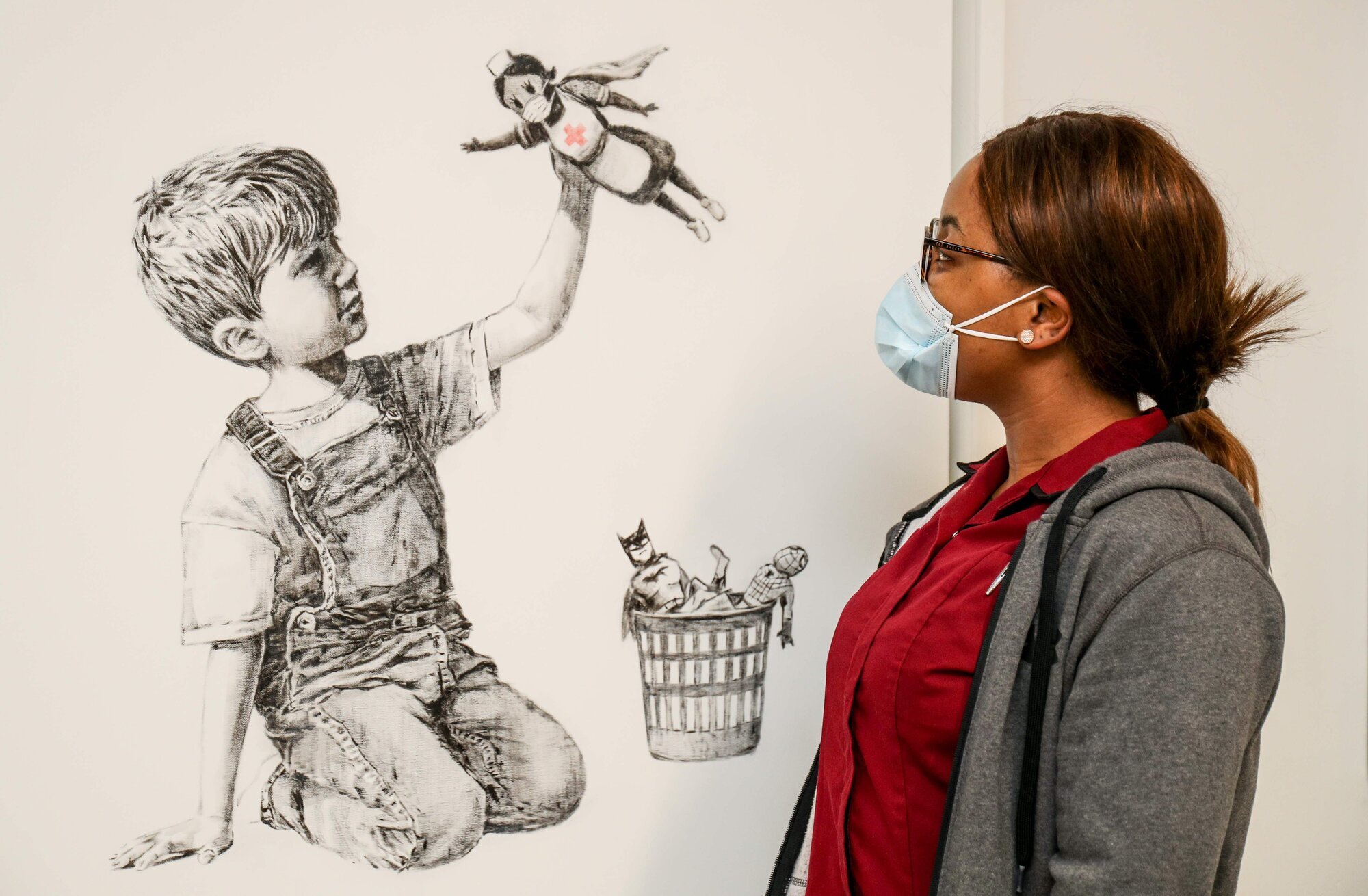 Banksys kunstverk "Game Changer" Banksys kunstverk "Game Changer"