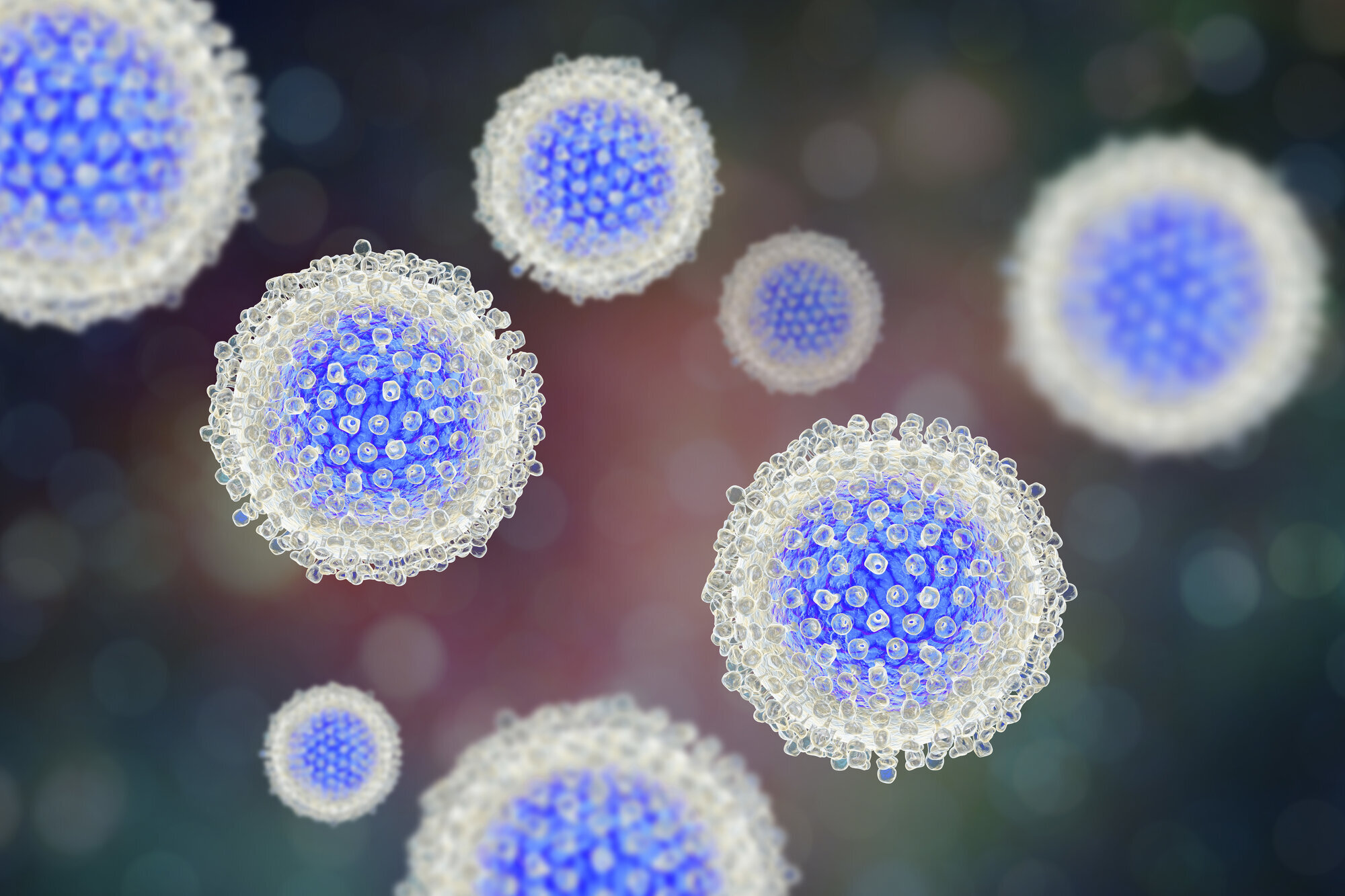hepatitt C Illustrasjonen viser hepatitt C-virus.