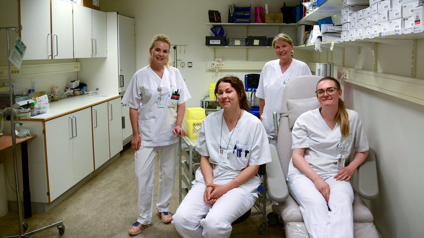 Sykepleiere på avdeling for endokrinologi Sykepleiere på avdeling for endokrinologi