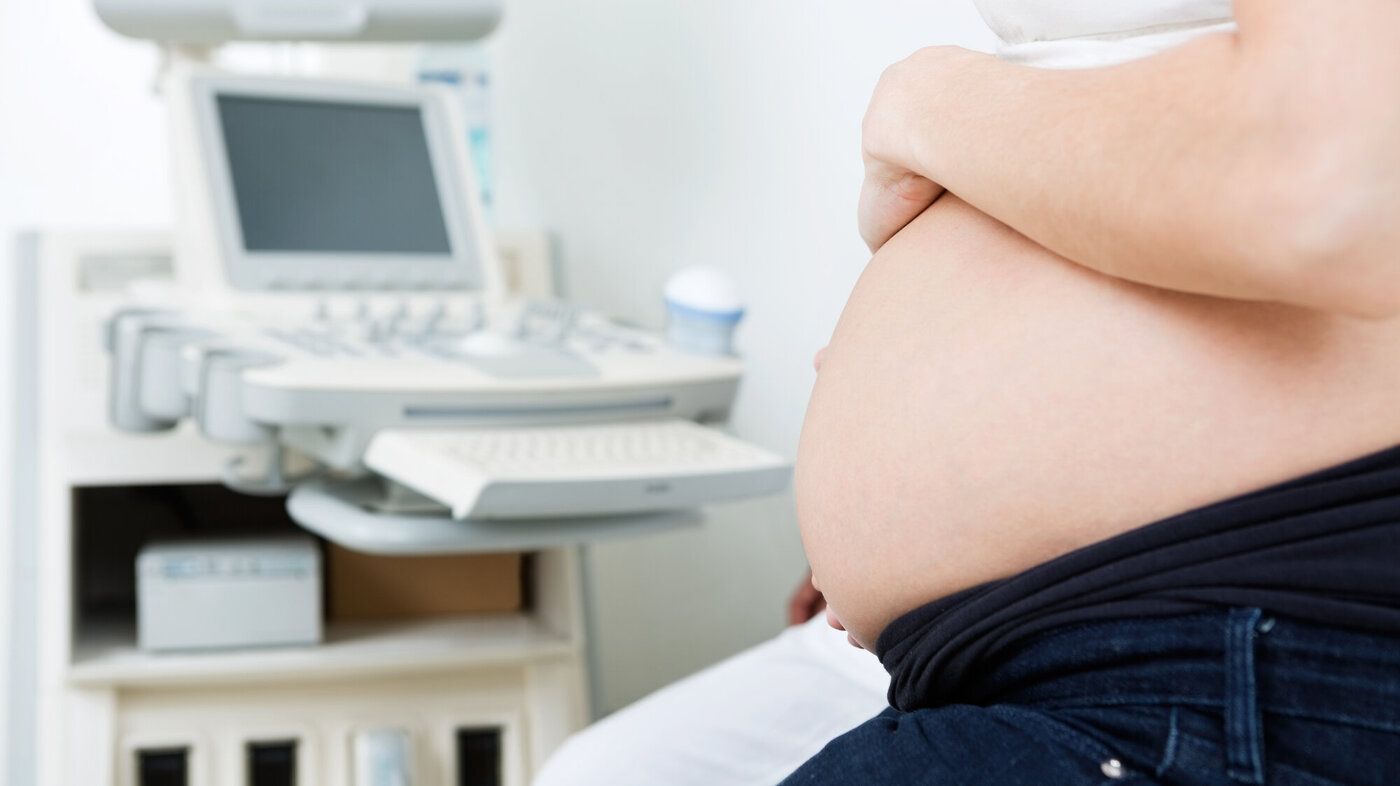 Gravid kvinne Bildet viser en gravid kvinne
