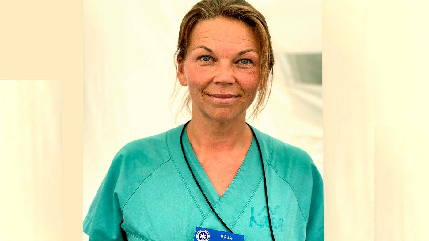 Bildet viser sykepleier Kaja Flatøy