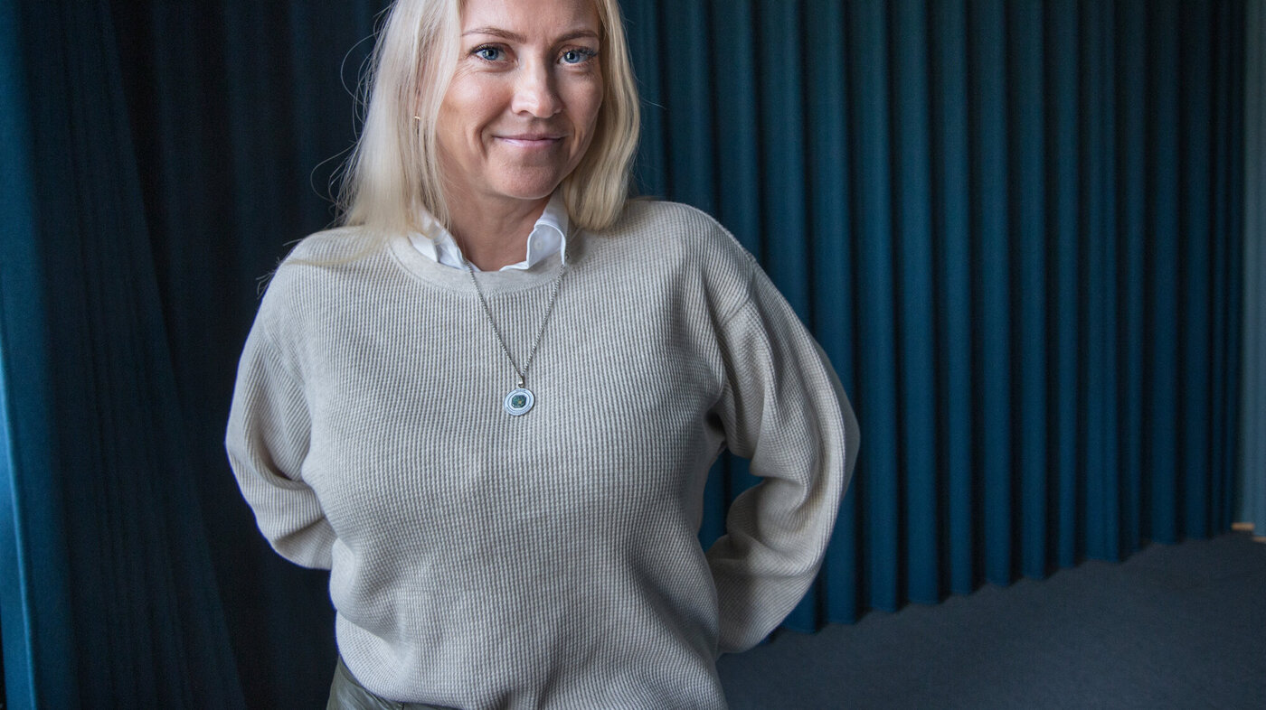 Bildet viser NSF-leder Lill Sverresdatter Larsen