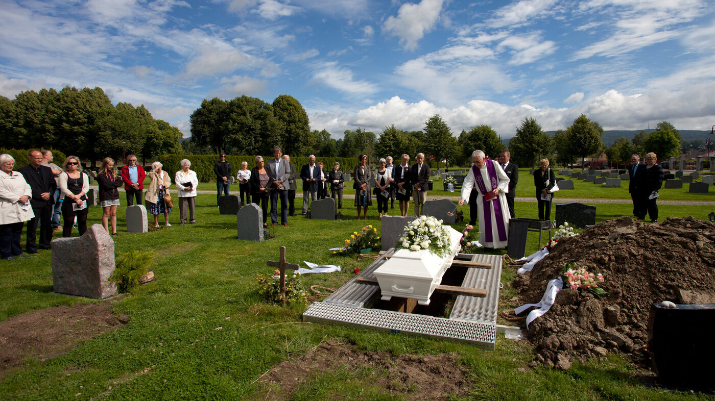 Bilde viser begravelse