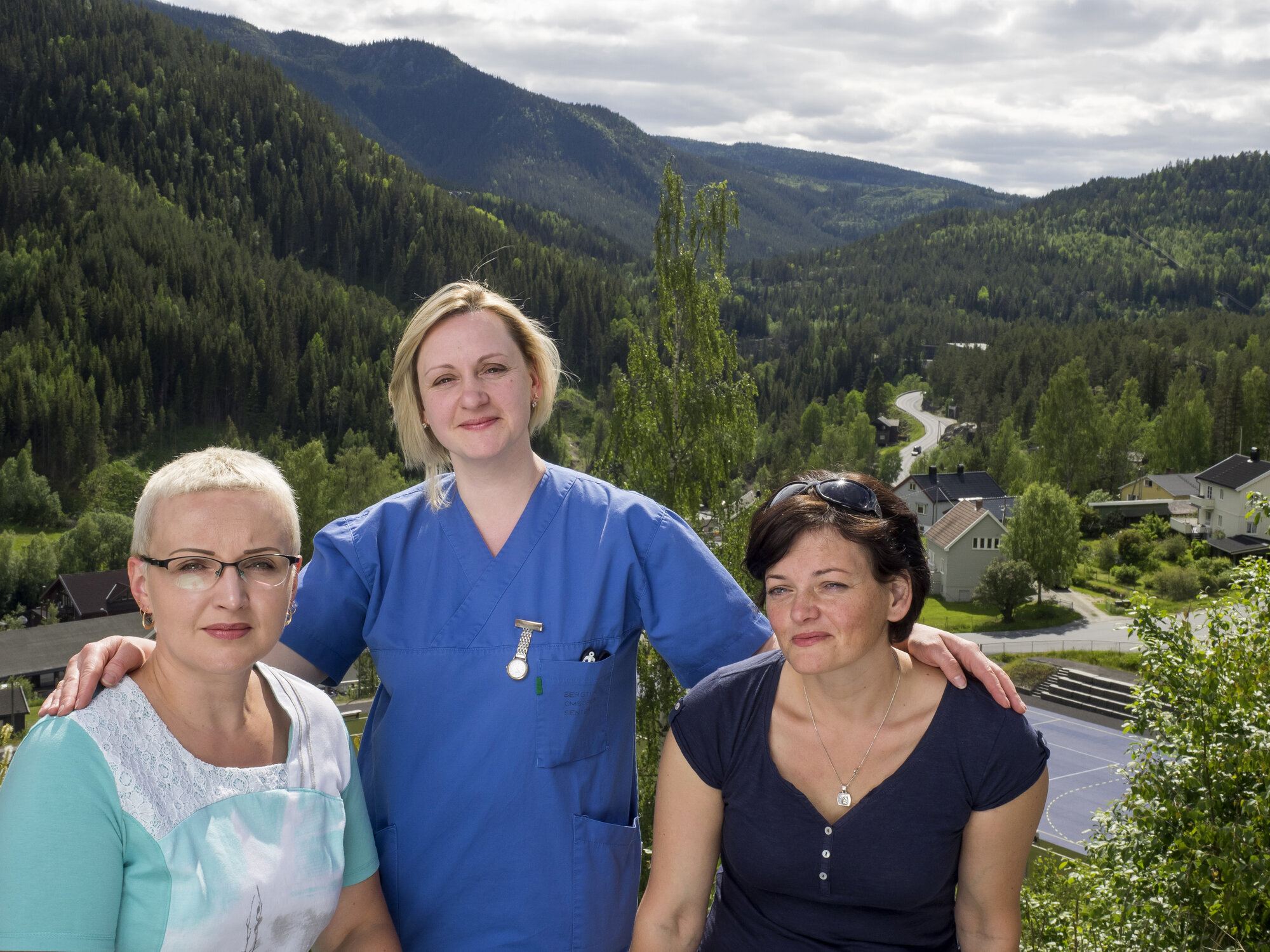 Vida Naujokaityta, Gunta Taurina og Violeta Ratkeviciene går turer og trener på fritiden. Foto: Erik M. Sundt Vida Naujokaityta, Gunta Taurina og Violeta Ratkeviciene går turer og trener på fritiden.