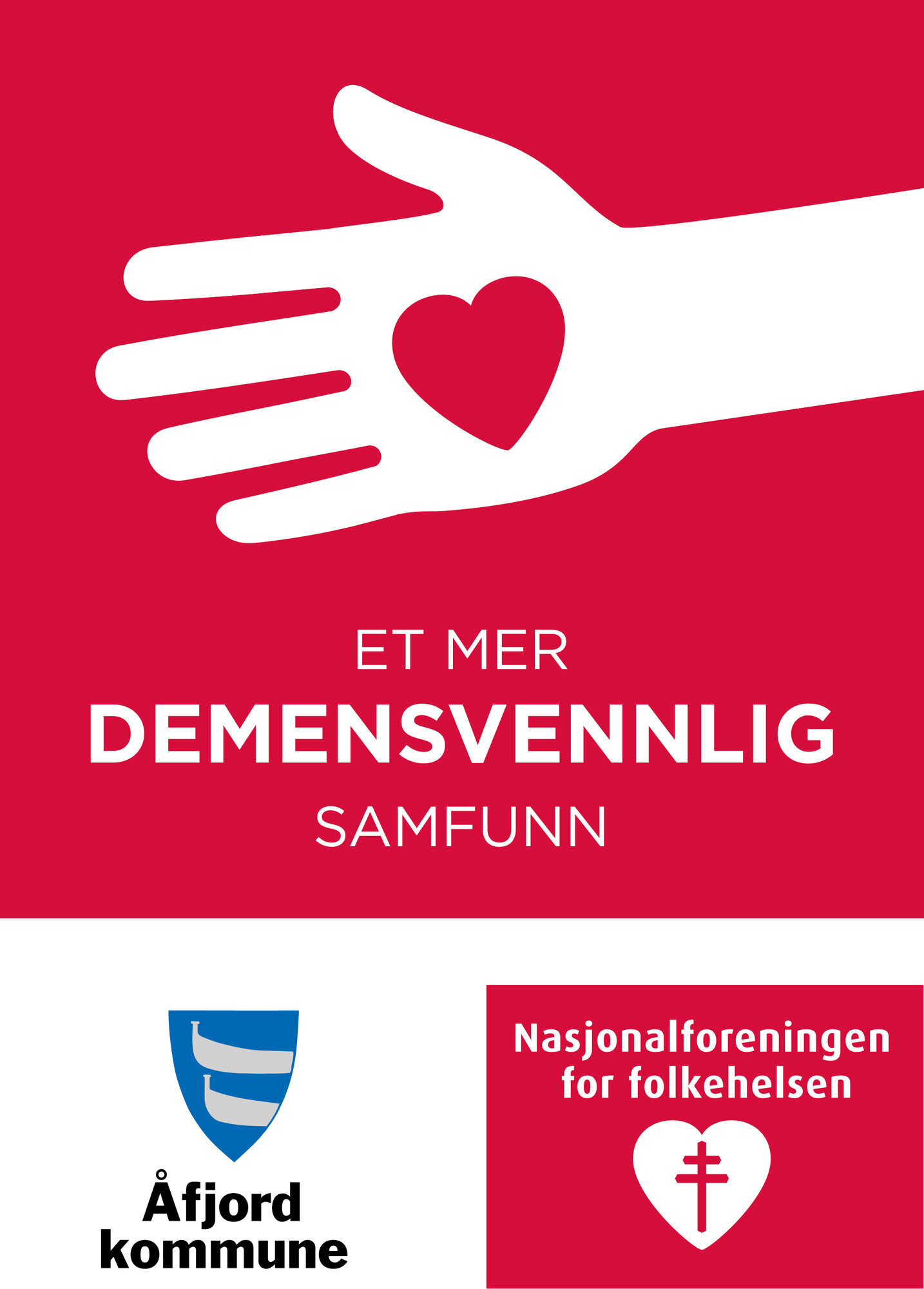 demensvennlig klistremerke bildet viser klistremerket om å være demensvennlig
