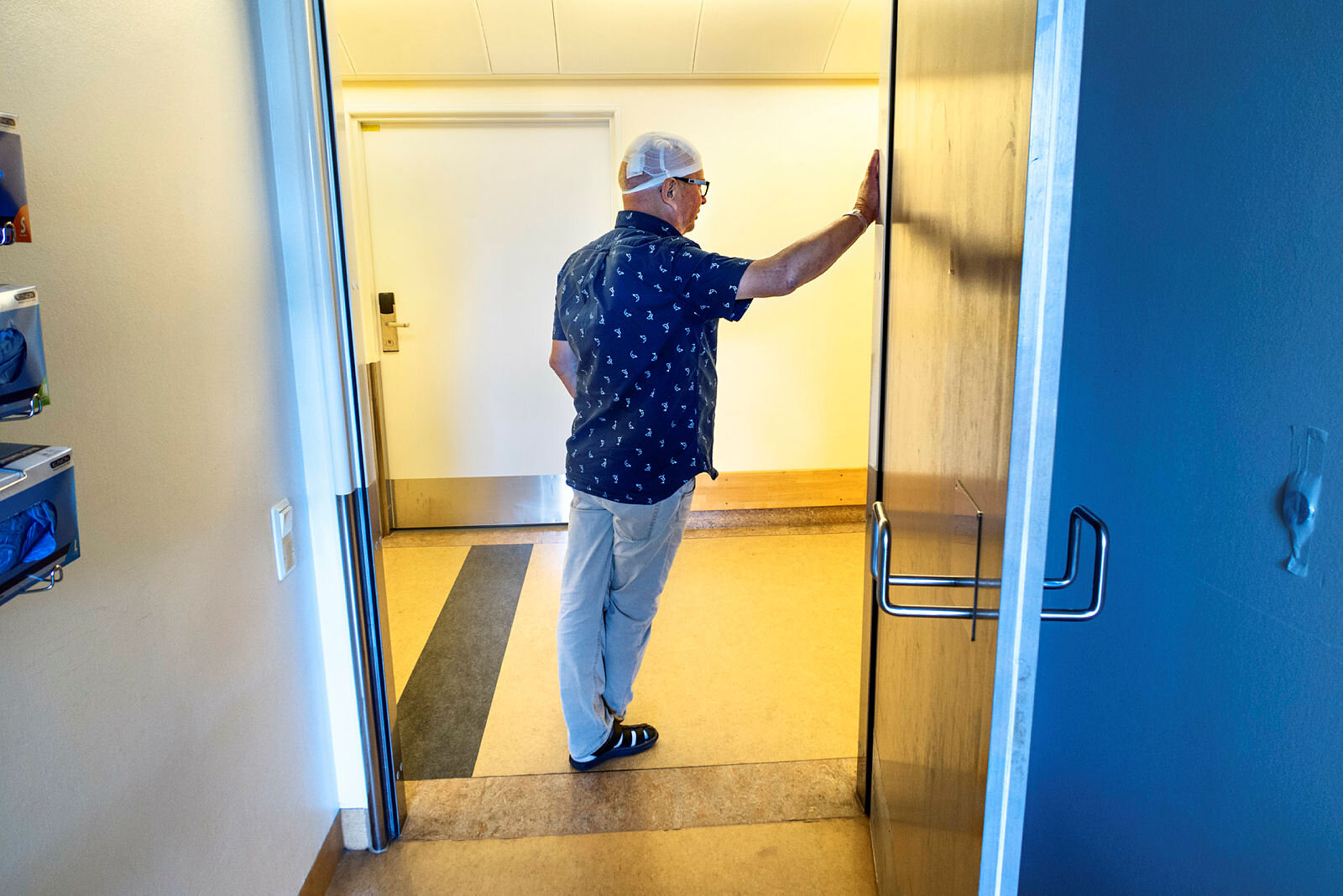 Parkinson-operasjon Finn Nortvedt på nevrologisk sengepost, Rikshospitalet, OUS