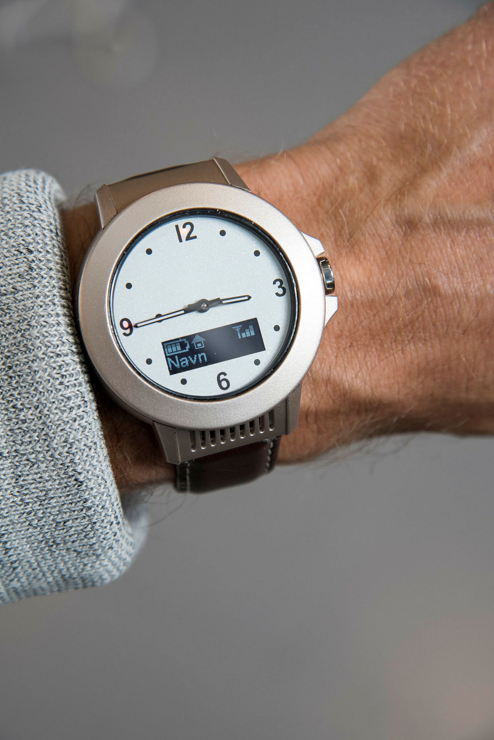lincare Bildet viser smartklokken Lin Care på en arm.