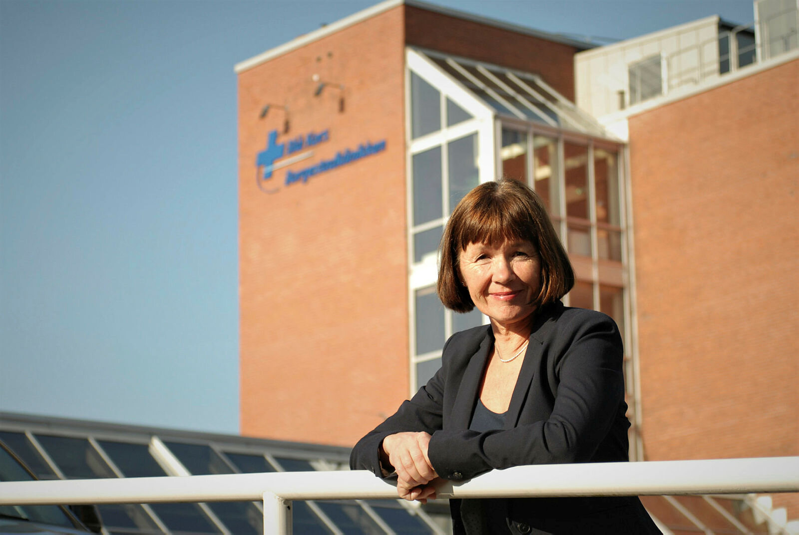 Eli Marie Wiig Portrett av Eli Marie Wiig utenfor Borgestadklinikken/KoRus-Sør i Skien.