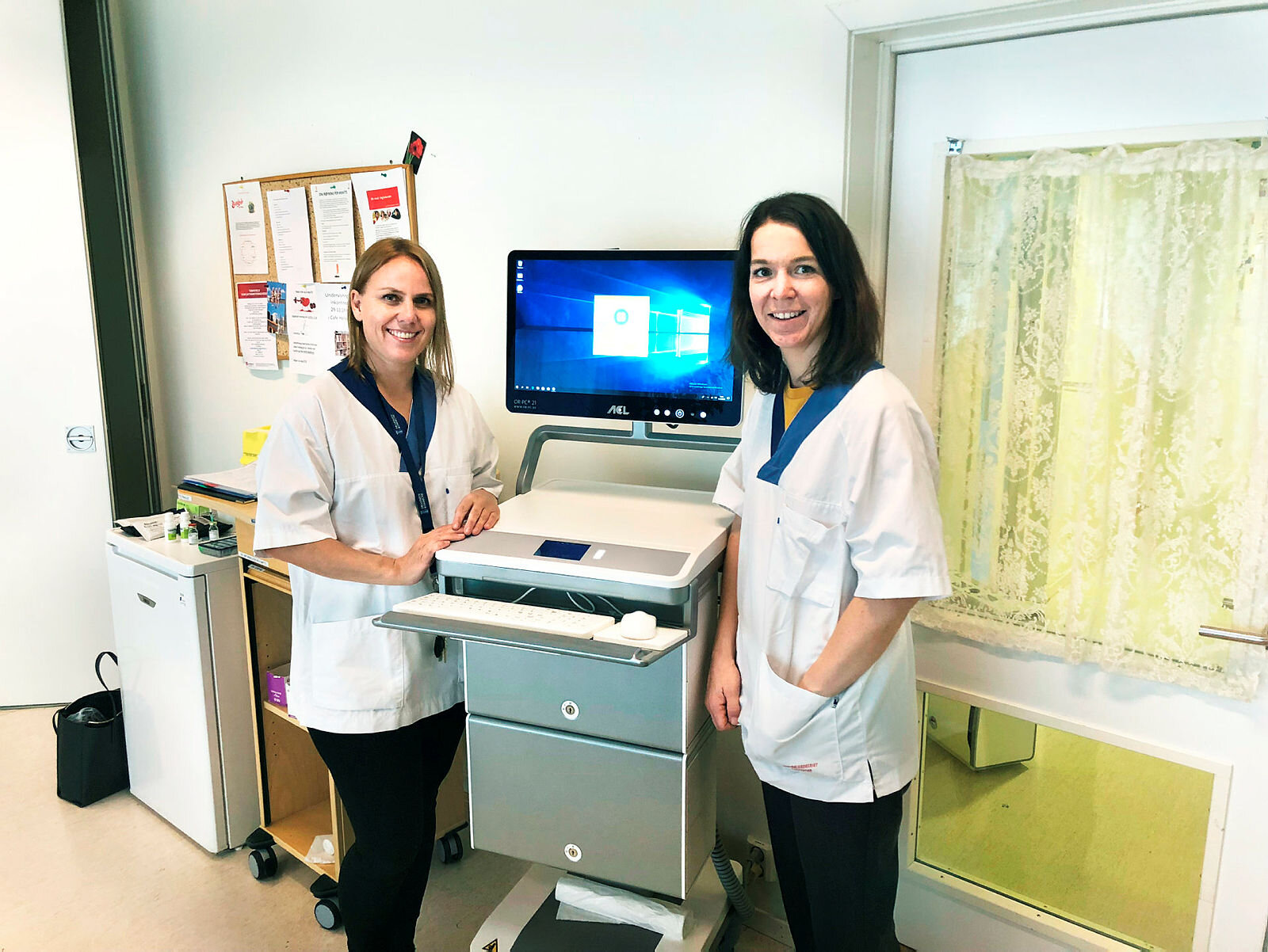 Vibeke Valum og Kristin Fjeld hagen Vibeke Valum og Kristin Fjeld hagen, sykepleiere og avdelingsledere, Åskollen bo- og servicesenter, Åskollen sykehjem, Drammen