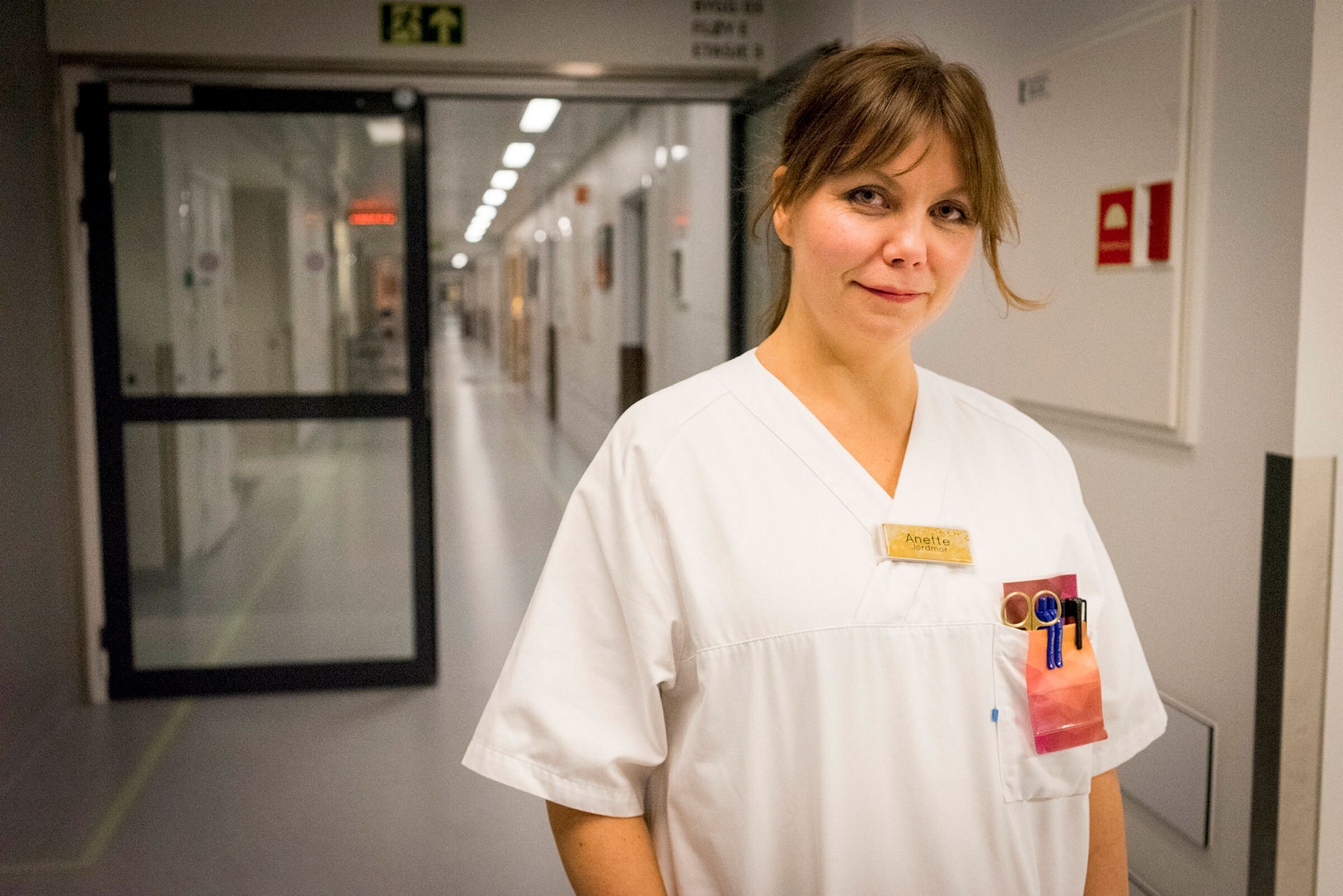 Jordmor Anette Steelman Jordmor Anette Steelman ved Sykehuset Østfold, Kalnes