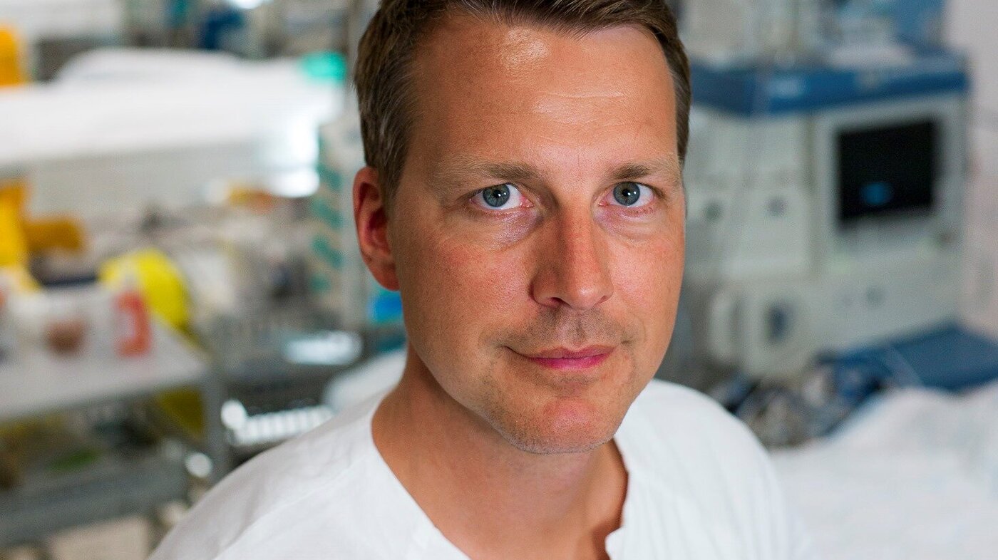 Knut Magne Kolstadbråten, leder for traumekoordinatorene, Ullevål Bildet viser Knut Magne Kolstadbråten på en traumestue.
