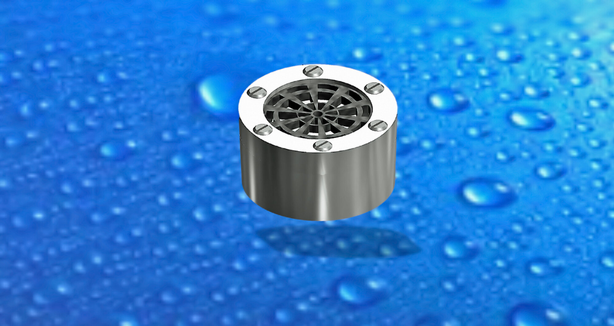 Prototypen på mikrosensoren måler 16 millimeter i diameter og er åtte millimeter høy. Før den kan tas i bruk må den gjøres mindre Prototypen på mikrosensoren måler 16 millimeter i diameter og er åtte millimeter høy. Før den kan tas i bruk må den gjøres mindre