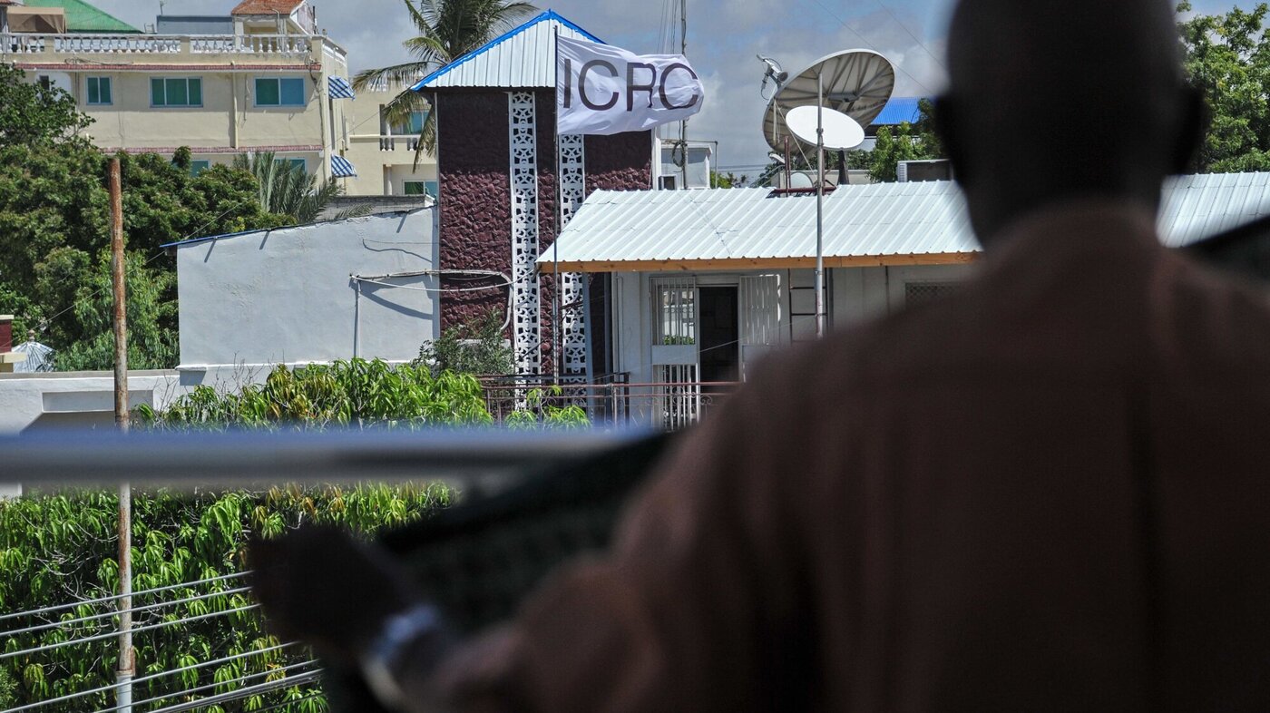 Bildet viser Røde Kors-hovedkvarteret i Mogadishu i Somalia