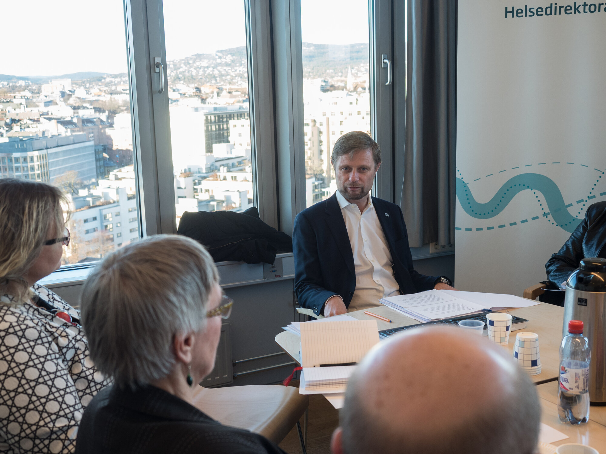 Bent Høie Bent Høie i møte med styringsgruppa