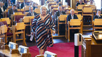 Erna Solberg i Stortinget