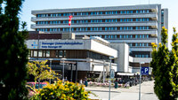 Bildet viser fasaden på Stavanger universitetssjukehus