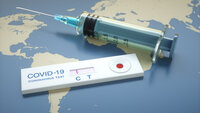 bildet viser testeksemplar av vaksine