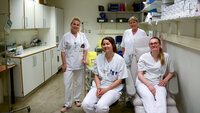 Sykepleiere på avdeling for endokrinologi