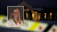 Bildet viser åstedet hvor fire personer ble funnet døde 24. januar. Bildet viser også den drepte sykepleieren Victoria Nordli Korslund