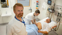 Bildet viser Kim Gaarde, fagutviklingssykepleier på akuttmottaket, Drammen sykehus 