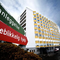 Bildet viser Ålesund sykehus fra utsiden